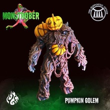 pumpkin golem fantasy god halloween monster rpg wargames evil animated dnd pathfinder tabletopgames foundry construct crippled cgf monstrober octoberchallenge 3d print model - Mito3D