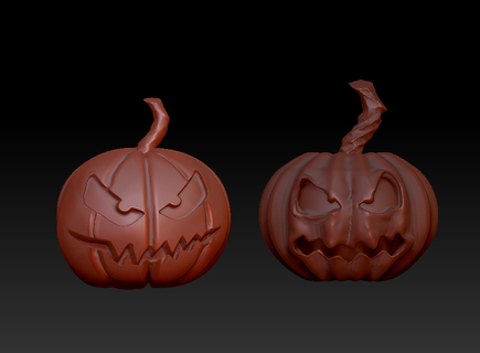 pumpkin halloween pumpkin halloween mininature keycaps art fun horror  3d print model - Mito3D