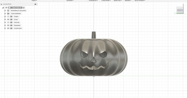 Kürbis Halloween 3d print model - Mito3D