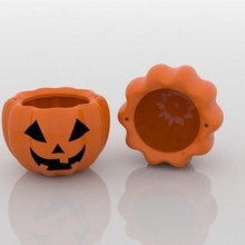 pumpkin halloween - basket candy decoration various 3d print model - Mito3D