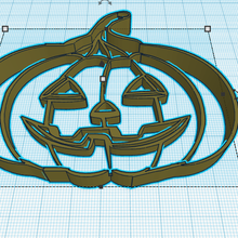pumpkin halloween cookie cutter tool cokie seal cutting decoration cake mass 3d print model - Mito3D