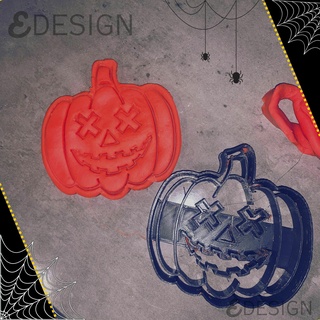 pumpkin halloween cookie cutter fall autumn play doh kids craft activity fun easy holiday boo trick treat gift biscuit stencil 3d print model - Mito3D