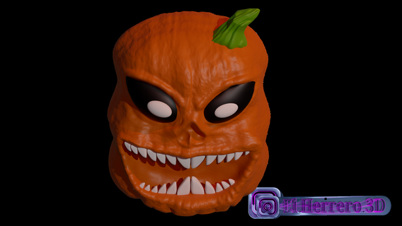 Kürbis Halloween Zahl Kamerad Terror Film USA fest Zucchini Pflanze Gemüse Hexen Party 3d print model - Mito3D