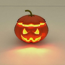pumpkin horror halloween 3d print model - Mito3D