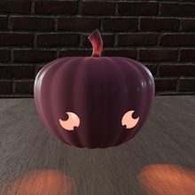 pumpkin kawaii art halloween cute toy sculpture jack-o 3d print model - Mito3D