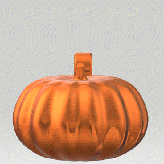 pumpkin keychain halloweenxcults 3d print model - Mito3D