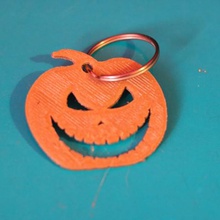 pumpkin keychain fashion keyring quick simple halloween 3d print model - Mito3D