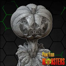 pumpkin king art sculptures monster miniature horror halloween fantasy dnd dangeons dragons creature bust 3d print model - Mito3D
