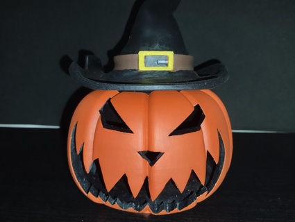 pumpkin lamp bag halloween - 4 different combinations candies witch dark 3d print model - Mito3D