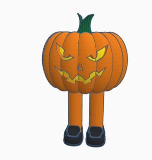 pumpkin legs leg cool toy art ghost ghostman iconic fyp 3d print model - Mito3D