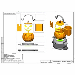 pumpkin loot box - printable 3d model stl + cad bundle personal use 3d print model - Mito3D