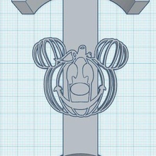 Kürbis mickey Loungefly Minnie Ohr Anzeige Haken Disney Halloween Ohren 3d print model - Mito3D