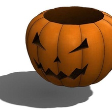 pumpkin mold art halloween 3d print model - Mito3D