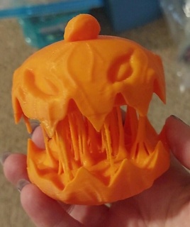 Kürbis Monster Halloween Dekorationen Dekoration gruslig 3d print model - Mito3D
