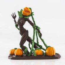 pumpkin queen - single multimaterial art horror diorama halloween 3d print model - Mito3D