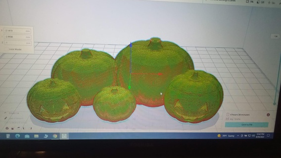 pumpkin set 3d print model - Mito3D
