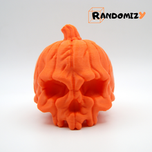 pumpkin skull art head jack lantern halloween holiday horror spooky scary decoration decor creature toy collectible sculpture randomizy 3d 3d print model - Mito3D