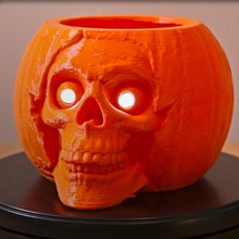 pumpkin skull remix home 3d print model - Mito3D