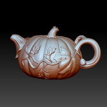 pumpkin teapot art coffee dinnerware tableware oriental china japan cup glass tumblerful 3d print model - Mito3D