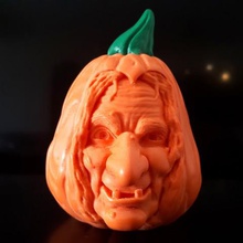 de citrouille, sorcière art la fête d'halloween effrayant l'horreur 3d print model - Mito3D