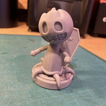 citrouille zombi Jeu Halloween figurine 3d print model - Mito3D