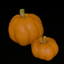 pumpkins realistic pumpkin halloween vegetables garden decor 3d print model - Mito3D