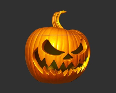 pumpkins halloween pumpkin 3d print model - Mito3D