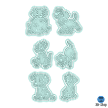 punch 101 Dalmatiner x6 home cookie cutter cookies Keks 3d print model - Mito3D