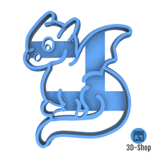 punch-baby-Drachen home dragon cutter cookies baby Weg zu nehmen Raum 3d print model - Mito3D