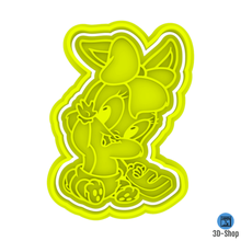 punch looney tunes 4 casa tidy up titi cookie cutter tweety taz sylverter daffy duck 3d print model - Mito3D
