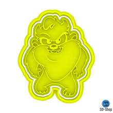punch looney tunes 7 casa tidy up titi cookie cutter tweety taz sylverter daffy duck 3d print model - Mito3D
