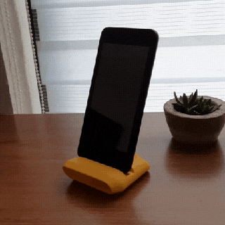 punctum pocket phonestand phone sound amplifier office music homework 3d print model - Mito3D