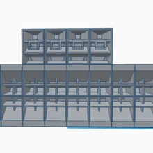 punisseur + tro orateur système caisson basses miniature 3d print model - Mito3D