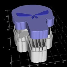 punisher box gadget lid body storage 3d print model - Mito3D