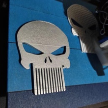 punisher comb - skull 3d print model - Mito3D