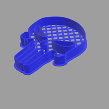 punisher cookie cutter casa la marvel il logo 3d print model - Mito3D