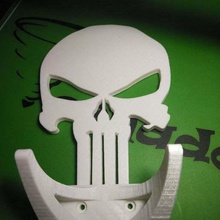 punisher skateboard wall mount various hobby skate long board electric 3d print model - Mito3D