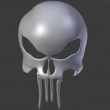 punisher skull mask tool 3d printing blender 3d print model - Mito3D