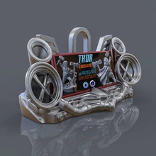 punk phone stand display home speaker toy design retro cyberpunk one part iphone huwaei xiaomi charge holder 3d print model - Mito3D