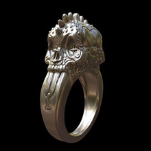 punk rings jewelry 3d print model - Mito3D