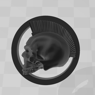 punk cranio espansione 25mm espansioni oni espansore orecchio spina 3d print model - Mito3D