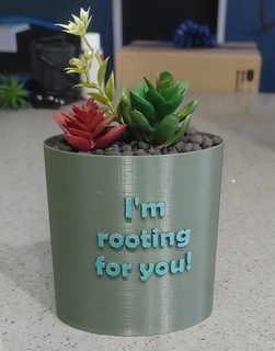 punny planter 08 - rooting pot plant home funny original fdm garden ender art 3d print model - Mito3D