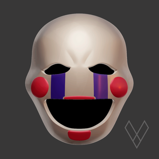 Marionette fnaf Maske Nächte Freddy Freddys Spiel Video Videospiel 3d print model - Mito3D