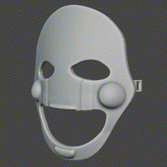 kukla maske filmler Kostüm oyunu 3d print model - Mito3D