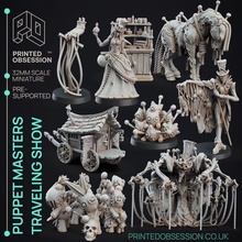 puppet masters - 12 model pack d&d miniatures presupported 32mm scale 3d print model - Mito3D