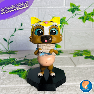 puppy cat boots hairy dog dreamworks funko pop 3d print model - Mito3D