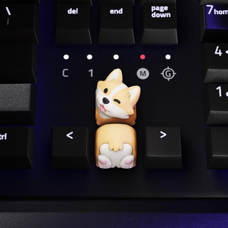 cachorro corgi keycaps mecânico teclado tecla 3d stl cereja mx animal cão 3d print model - Mito3D