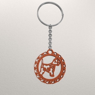 puppy dog animal keychain kc8 Jewelry key ring keychain ornament decoration art animal kc8 animal keychain dog puppy  3d print model - Mito3D
