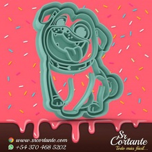 cachorro de perro pals cortador galletas tema casa el frío álamo sharp fondant stl rolly bingo 3d print model - Mito3D