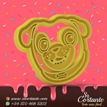 chiot chien pals de coupeur biscuit à thème la maison froid peuplier sharp fondant stl emporte-pièce rolly bingo l'epla 3d print model - Mito3D